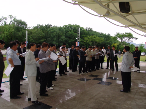 철저한 축제 준비를 위해~ 경산시 계정숲 일원서 현장보..