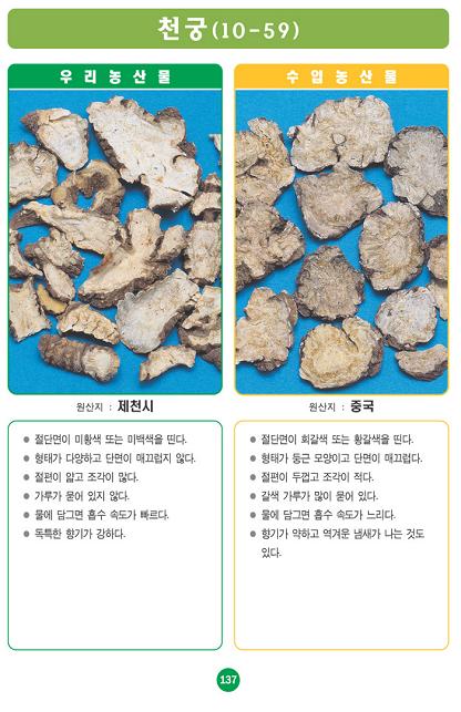 [포토소식] '천궁' 사진으로 알아보는 우리농산물 구별..