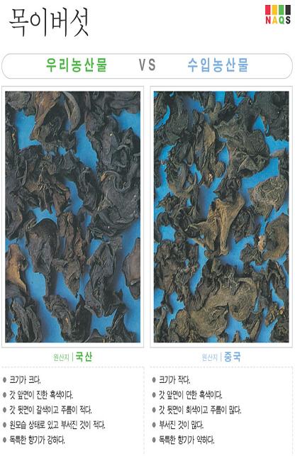 [포토소식] '목이버섯'사진으로 알아보는 우리농산물 구..