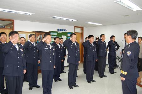 경산경찰서, 승진임용신고식 가져 경비교통과 전경호 씨 ..