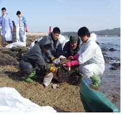 청구재활원 원생 서해안 자원봉사활동 일반인과 같이 사고..