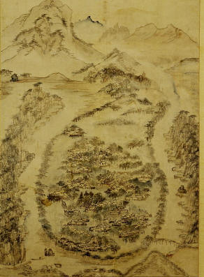 180년 전 하회마을 그림 발견 8폭 병풍 속 하회마을..