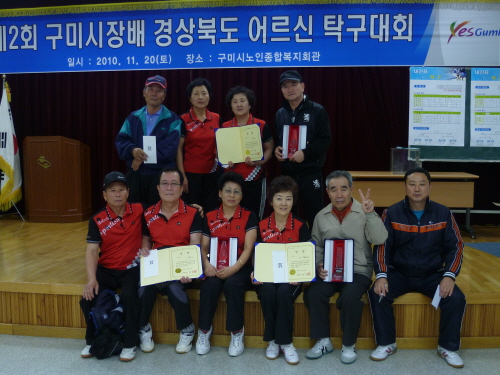 경산 노인 탁구팀, 경북대회 ‘우승’ 노인종합복지관 탁..