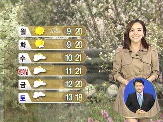 낮 기온 25도 포근...주말 비 소식 [경산지역 주간..