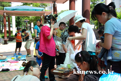 대평그린빌 이웃돕기 ‘아나바다 장터’ 가정에 늘려진 재..