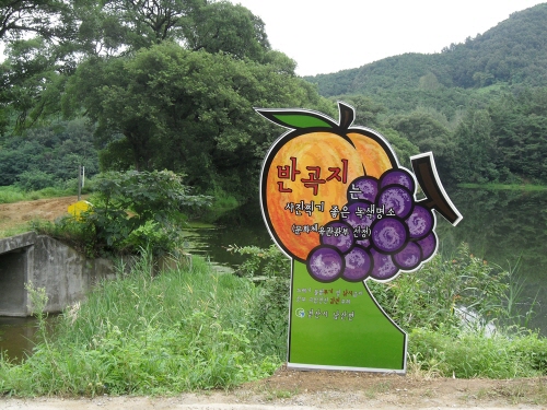 ‘남산 반곡지’ 녹색명소 입간판 설치 ‘경북도 사진 찍..