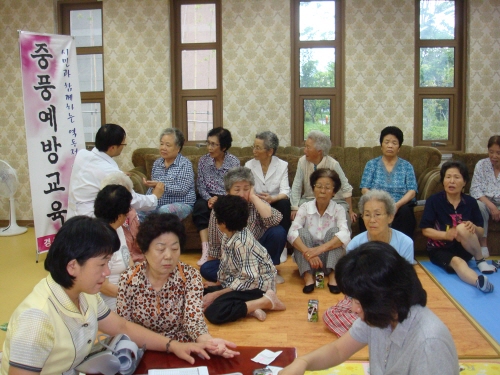 지역 주민들에 ‘중풍예방 지식 전수’보건소 옥곡동 주민..