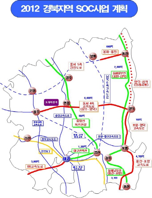경북도, SOC사업 국비확보 올인 정부 방문해 주요 도..