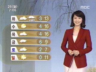 기온 올라 포근...30일 비 소식[경산지역 주간 날씨..