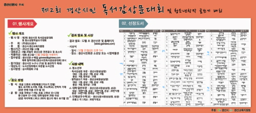제2회 경산시민 독서감상문대회 