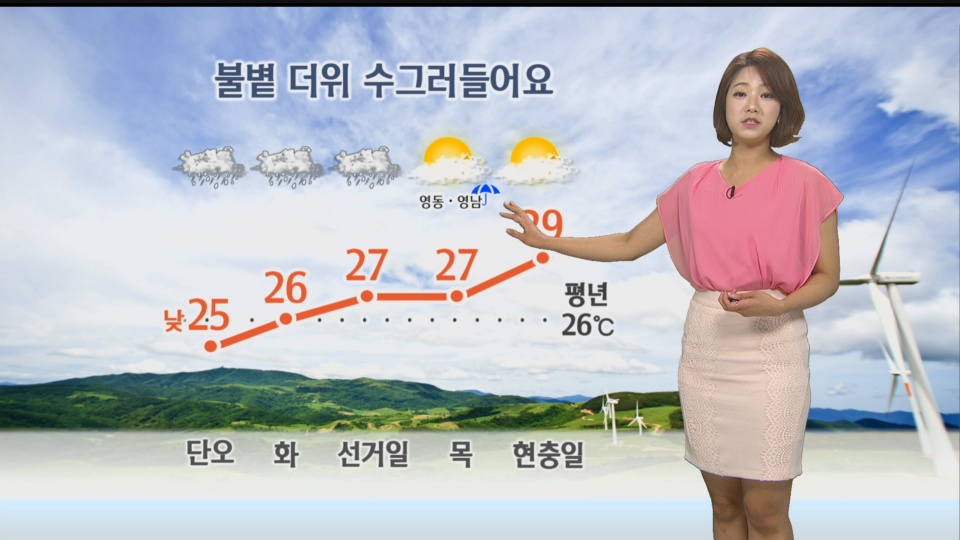 주 초반 비 소식...더위 한 풀 꺾여 [경산지역 주간..