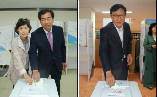 경산시장 후보들, ‘한 표’ 행사 선거운동원 격려 후 ..