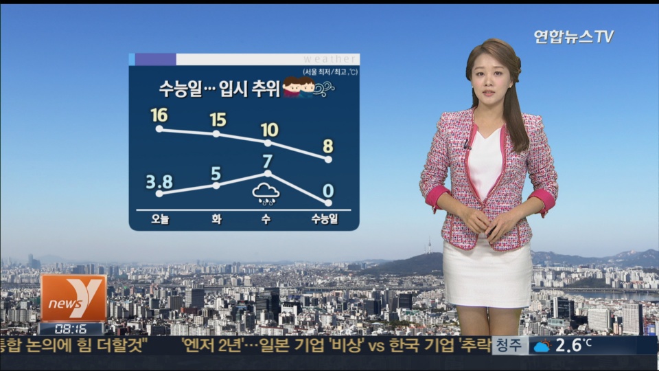 아침.저녁 기온 ‘뚝’...수능일 추워 [경산지역 주간..