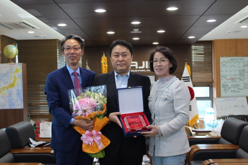아진산업 ‘경북도 행복나눔 기업’ 선정 2014년 8월..