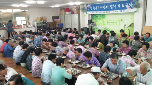‘참 좋은 사랑의 밥차’ 임당동 찾아~ 어르신 250여..