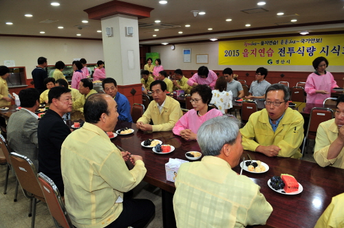 경산여협, 을지연습 현장 지원  훈련 관계자 위문하고 ..