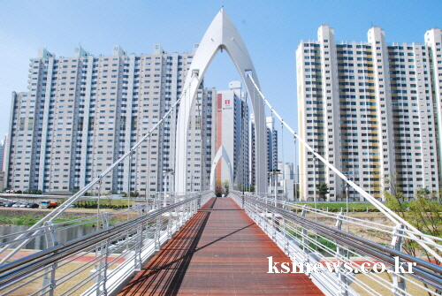 남천 ‘정평~대평’ 간 보도교 개통 길이 115m, 폭..