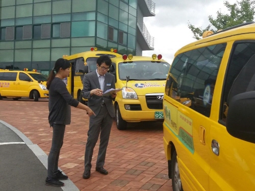 관내 학원 어린이통학차량 대면조사 통학차량 신고여부 등..