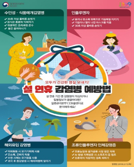 감염병 예방으로 “건강한 연휴 보내세요!”