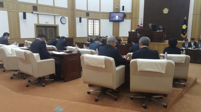 시의회, 상정의안 4건 모두 원안 가결