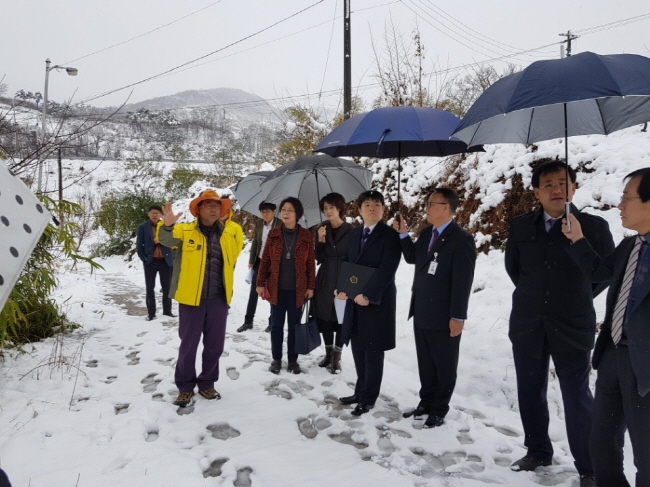 평산지구 지적재조사 이의신청 필지 현장 심의