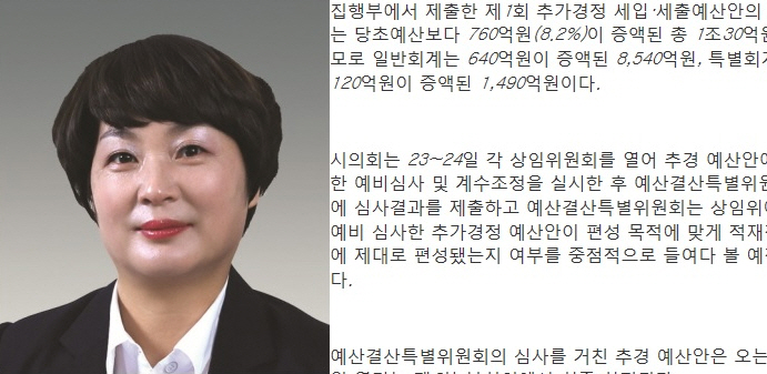 시의회, 25일부터 예산결산특위 활동 시작