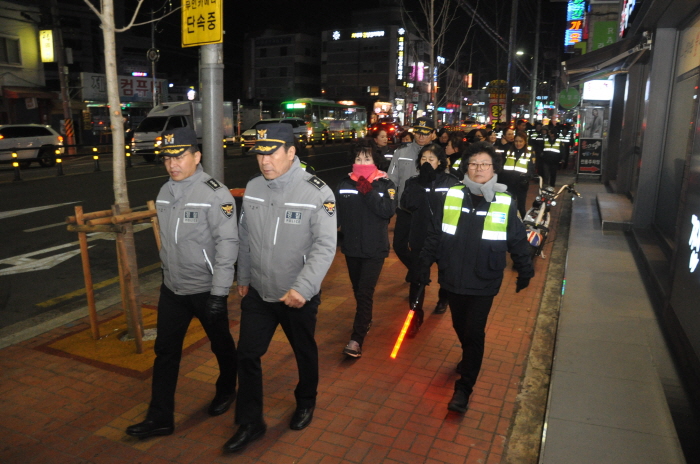 경산자방대연합, 명절 앞 대규모 합동순찰