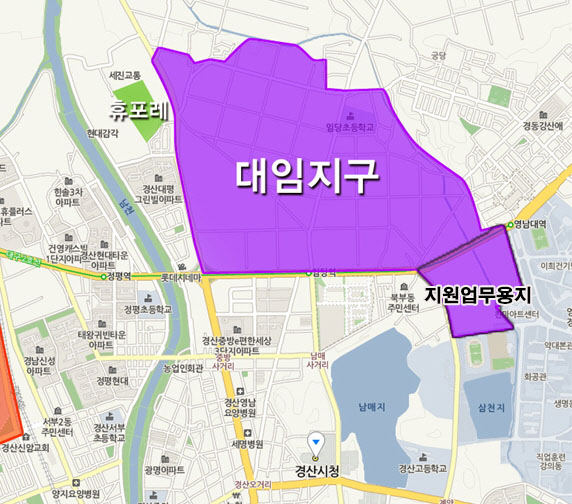 대임 공공주택지구, 경산의 미래