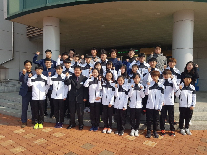 2019년 경북소년체육대회 참가 선수 격려
