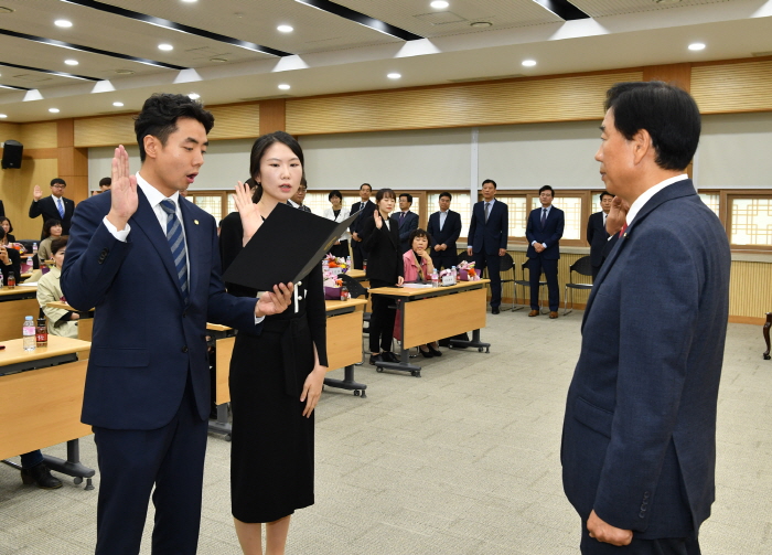 경산 새내기 공무원 39명 ‘첫 걸음’