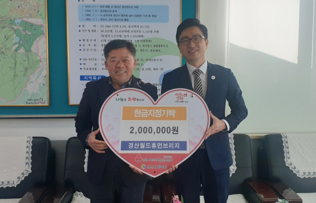 경산월드휴먼브리지, 위기가정 후원 