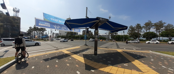 도심 속 무더위쉼터 그늘막 45개소 운영
