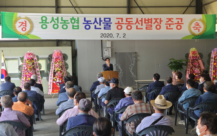 용성농협, 농산물 선별장 준공 