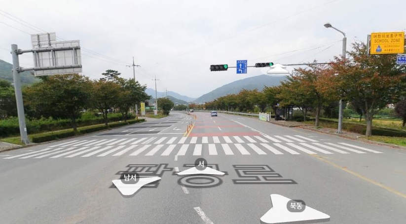와촌면 박사교차로에서 단독 교통사고 