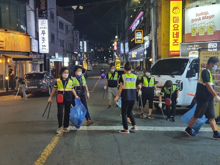 북부동 자율방범대, 합동순찰 및 환경정화 봉사