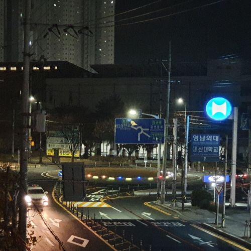 상방사거리에 회전교차로 설치