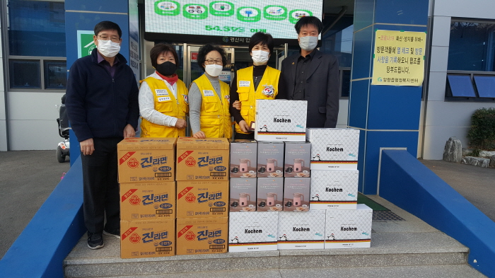 압량적십자봉사회, 소외계층 생필품 후원