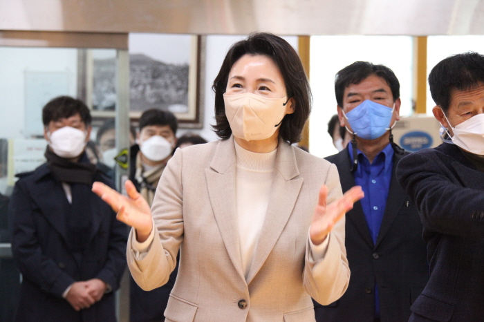 이재명 부인 김혜경 씨, 경산 방문 