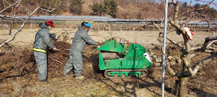 市, 산불방지 영농부산물 파쇄기 운영