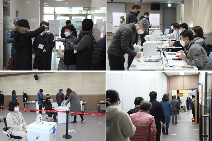 경산 15개 투표소에서 사전투표 시작