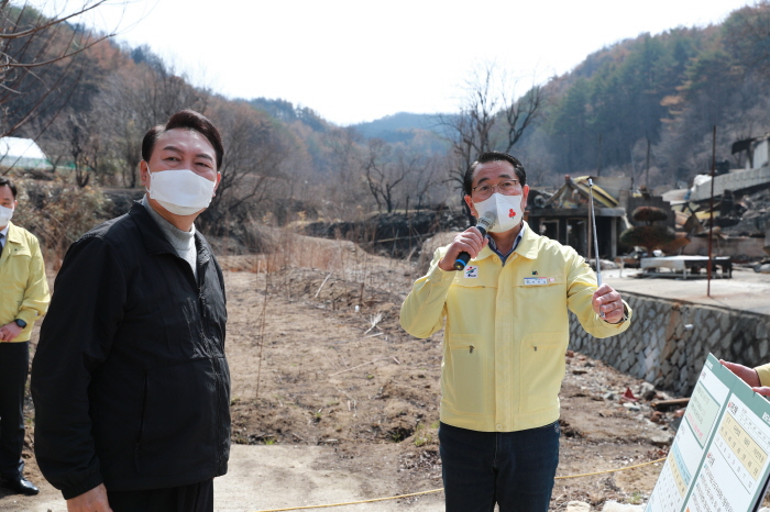 경북도, 울진 찾은 윤석열 당선인에 현안 건의