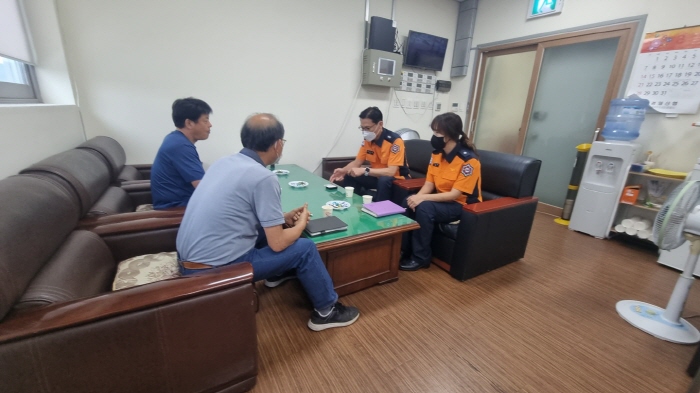 경산소방서, 추석연휴 대비 전통시장 현장 지도방문 