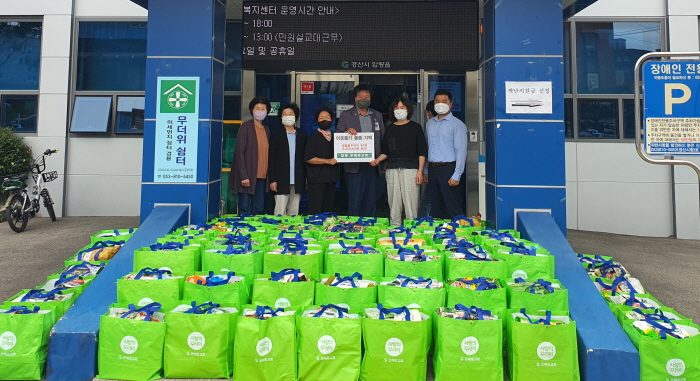 은혜로교회, ‘사랑의 꾸러미’ 후원 