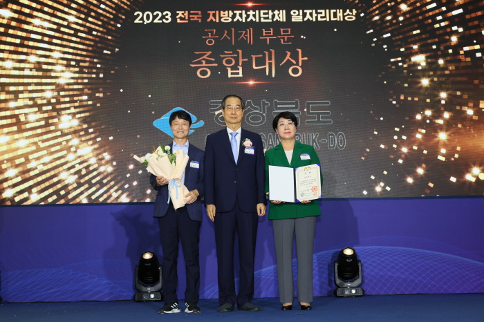 경북도, 2023년 전국지방자치단체 일자리대상 수상