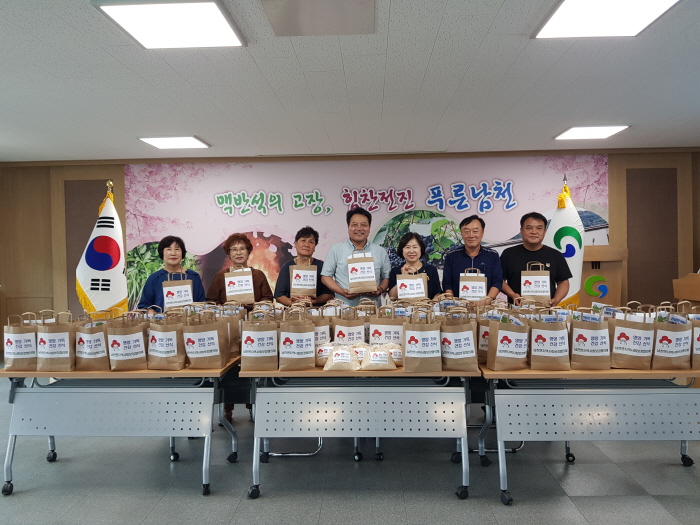 남천면지역사회보장협의체, 건강 취약 계층 100가구에 ..