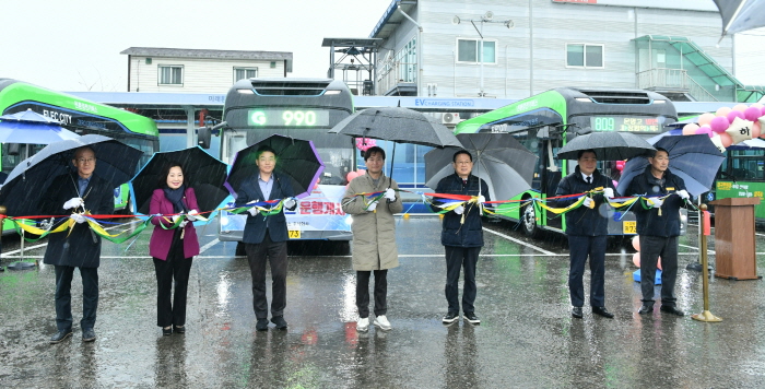경산 관내 시내버스에 전기 저상버스 첫 도입 