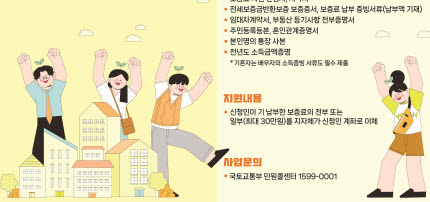 “저소득층 전세 보증금 지켜드립니다!”
