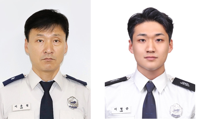 비번에 상가 화재 진압한 부자 소방관