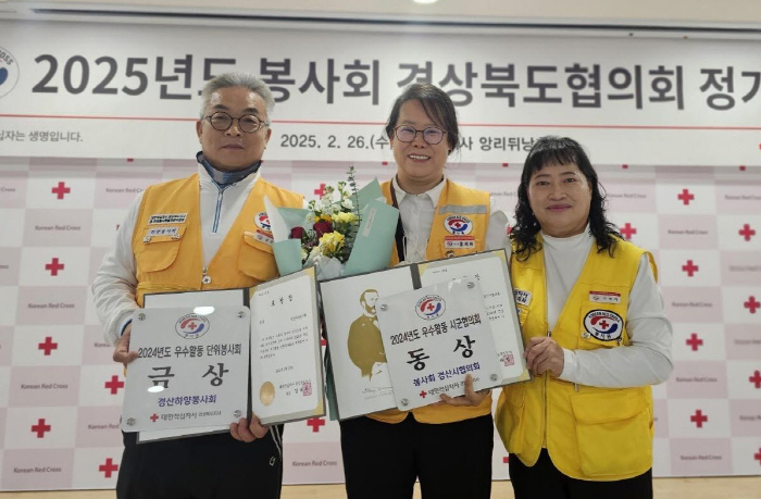 대한적십자사 경산시협의회, 활동 평가 ‘동상’ 수상