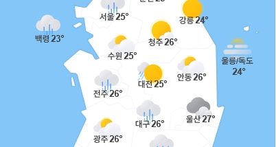 목요일까지 비 오락가락...연휴에는 ‘폭염’